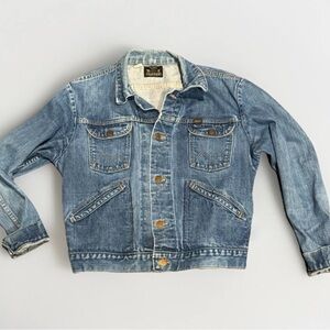 Maverick Blue Bell Denim Jacket USA Made Unisex Size M Vintage 80s Western